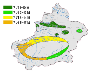 2024年新疆棉花适宜打顶期预报